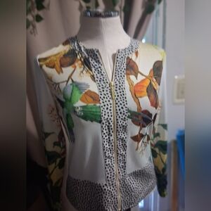 Carlisle Multicolor Nature Print Blouse 2. (M)